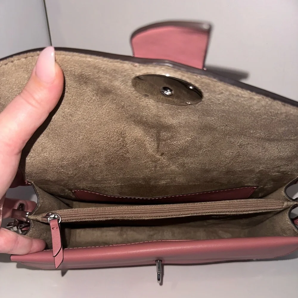 Michael Kors New Rose Pink Saffiano Leather Greenwich Convertible Shoulder Bag